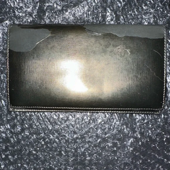 Chanel Metallic CC Logo Long Bifold Flap Wallet - Picture 2 of 12